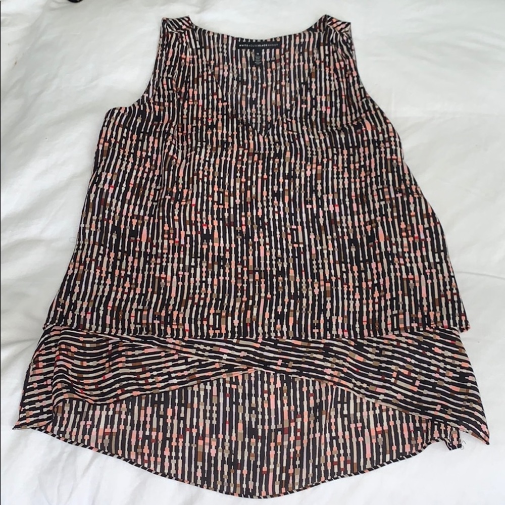 White House Black Market Patterned Tank